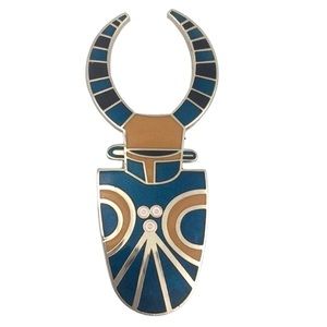 Vintage  ACME “Ghana” Enamel Cloisonné Brooch/Pin